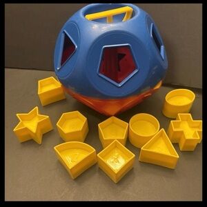 Blue and Yellow Shape Sorting Toy